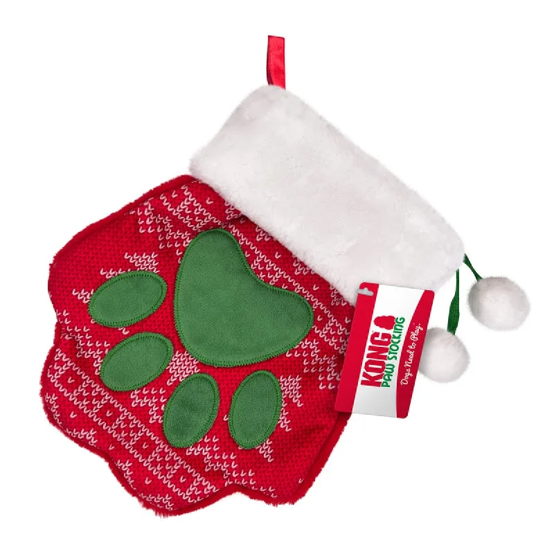 Kong Holiday Stocking Paw for Dogs and Cats