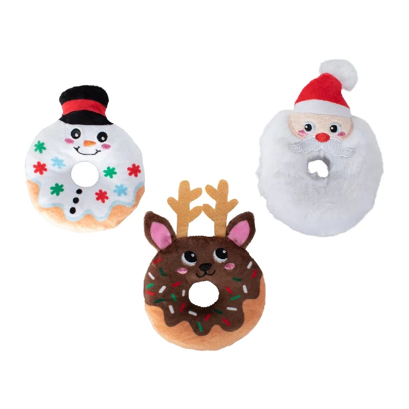 PetShop by Fringe Studio Hole Lot of Holiday Fun Plush Holiday Dog Toys (3 pack)